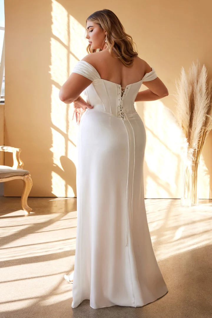 The Nora Corset Satin Bridal Gown