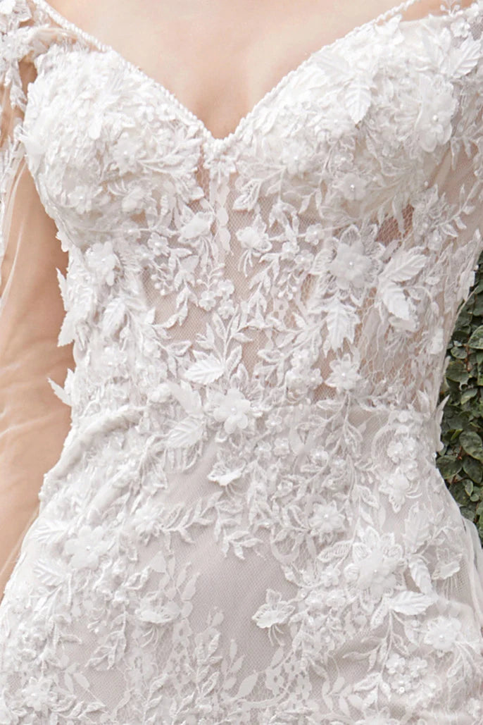 The Gisselle Long Sleeve MicroWedding Gown