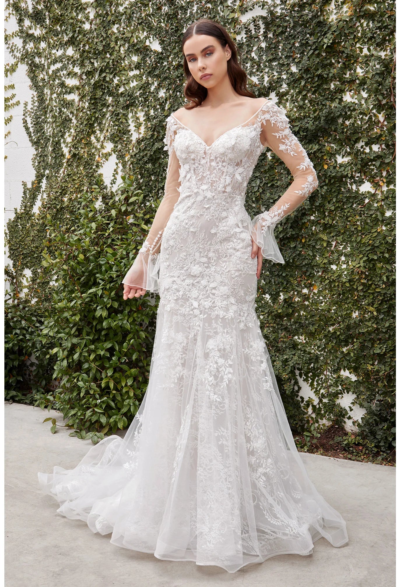 The Gisselle Long Sleeve MicroWedding Gown