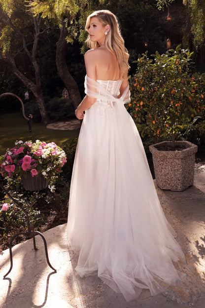 Floral Lace Corset Style Bridal Ball Gown