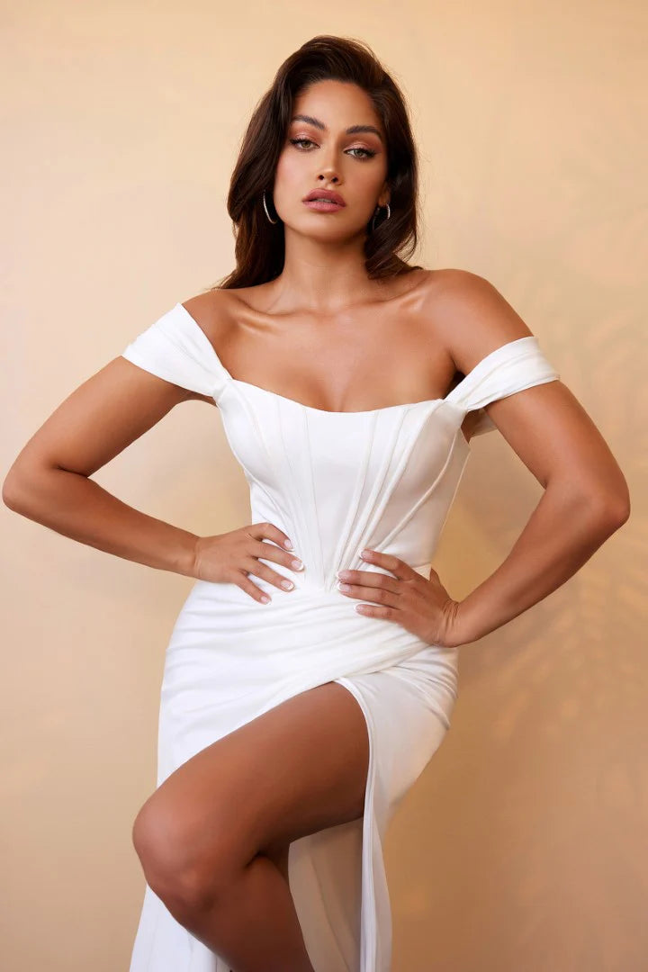 The Nora Corset Satin Bridal Gown