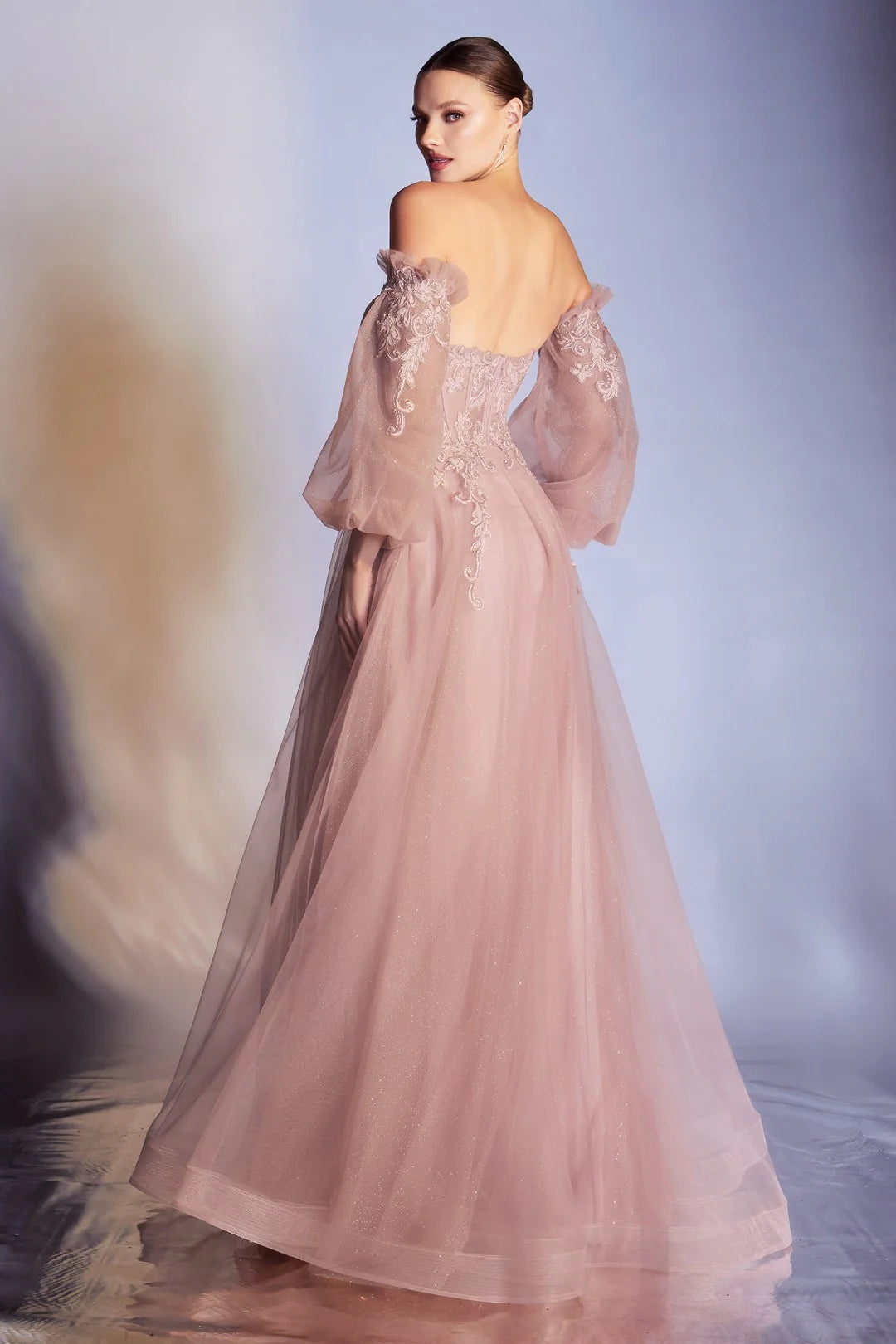 The Ava APPLIQUE CORSET GOWN