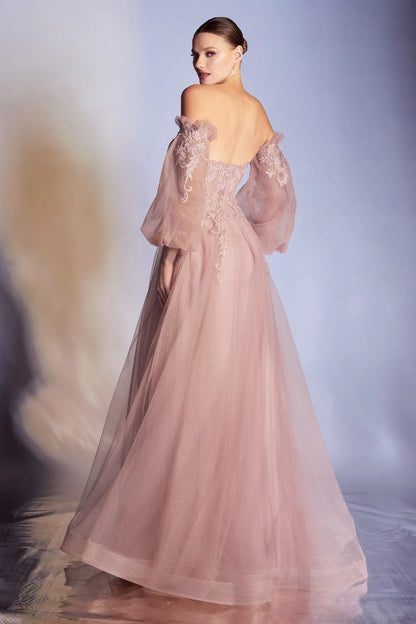The Ava APPLIQUE CORSET GOWN